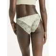 thumbnail image 3 of Joyspun Women's Microfiber and Lace Cheeky Panties, 3-Pack, Sizes XS-3XL, 3 of 4