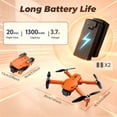 thumbnail image 2 of 4K Foldable RC Drone with HD Camera, WiFi FPV, Altitude Hold, One Key Start, 360° Flip, Remote Control Drone Toy for Kids Boys Girls Age 10+, 2 of 11