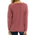 thumbnail image 2 of Women's Crimson Oklahoma Sooners Bailey V-Neck Tri-Blend Tunic, 2 of 2