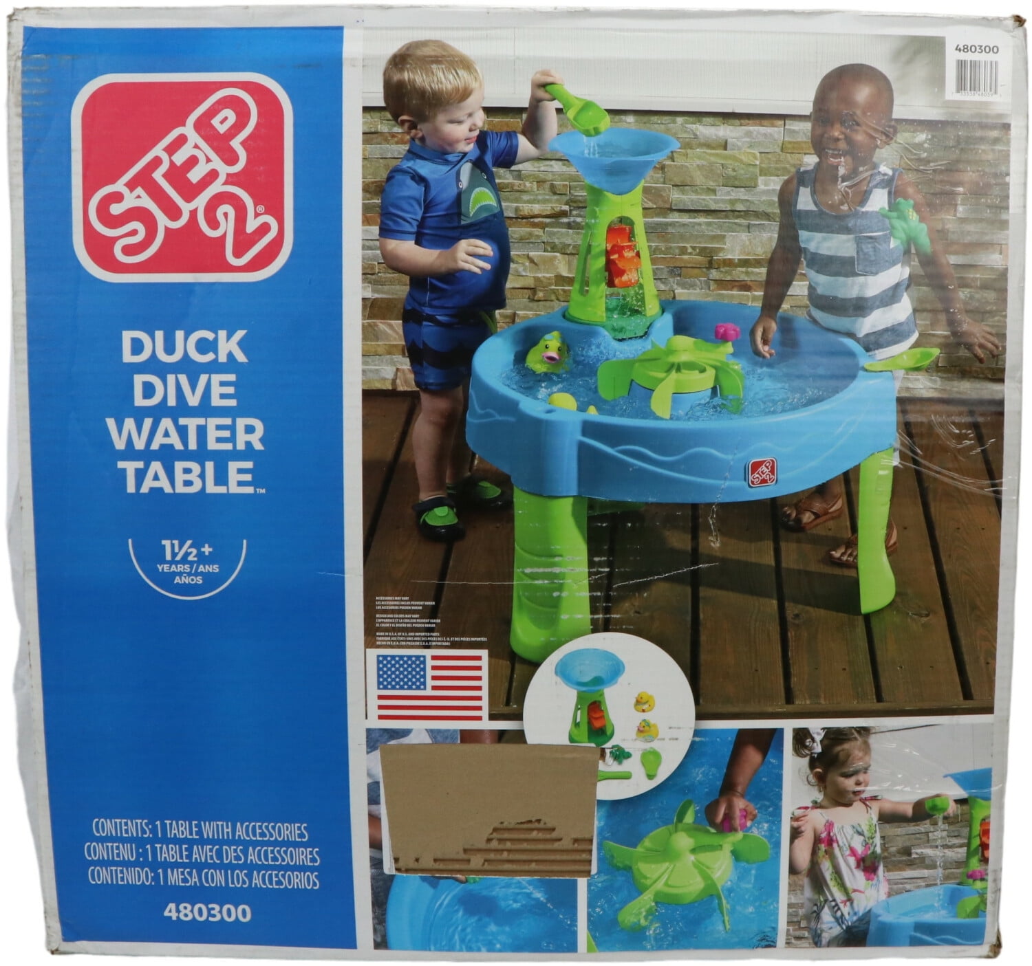 step2 duck dive water table