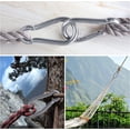 thumbnail image 5 of Stainless Steel Oblong Pad Eye Plate and Carabiner Clips, Marine Hardware Staple Hook Loop With Screws and Plastic Plugs, 5 of 5