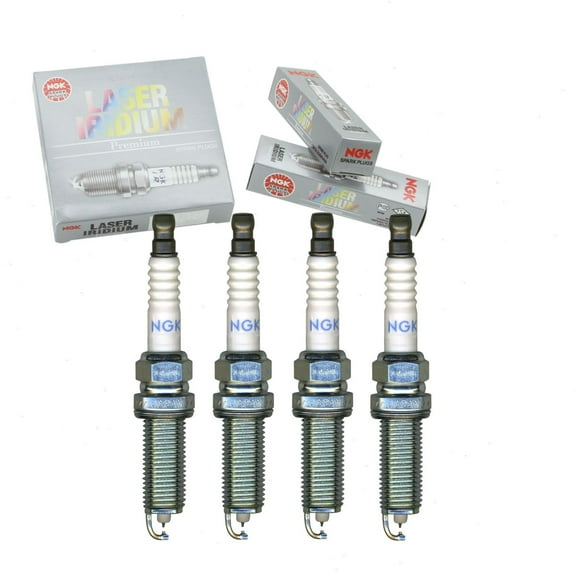 4 pc NGK Laser Iridium Spark Plugs compatible with Nissan Rogue Select 2.5L L4 2014-2015