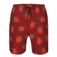 thumbnail image 3 of Pofeuu Strawberry Prin Men's Swim Trunks Quick Dry Bathing Suit Swimming Board Shorts Mesh Lining Beach Swimwear-Medium, 3 of 6