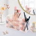 thumbnail image 5 of BZSMCE Acrylic 4 Compartments Pencil Holder Organizer Makeup Brush Holder In Blue Bunny Easter Egg Pattern Pattern, 5 of 7