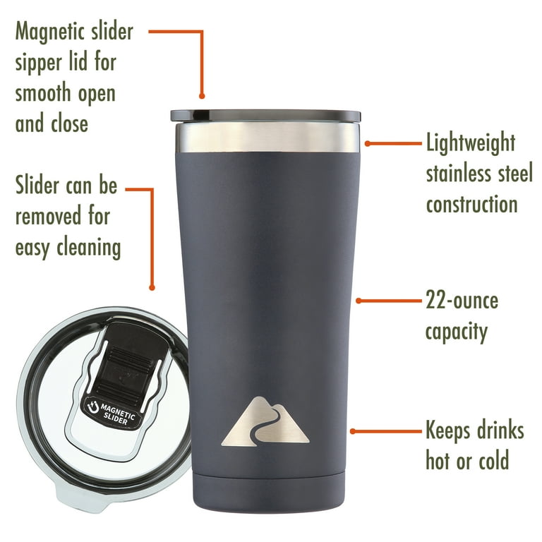 Ozark Trail 22 oz Vacuum-Insulated Stainless-Steel Tumbler