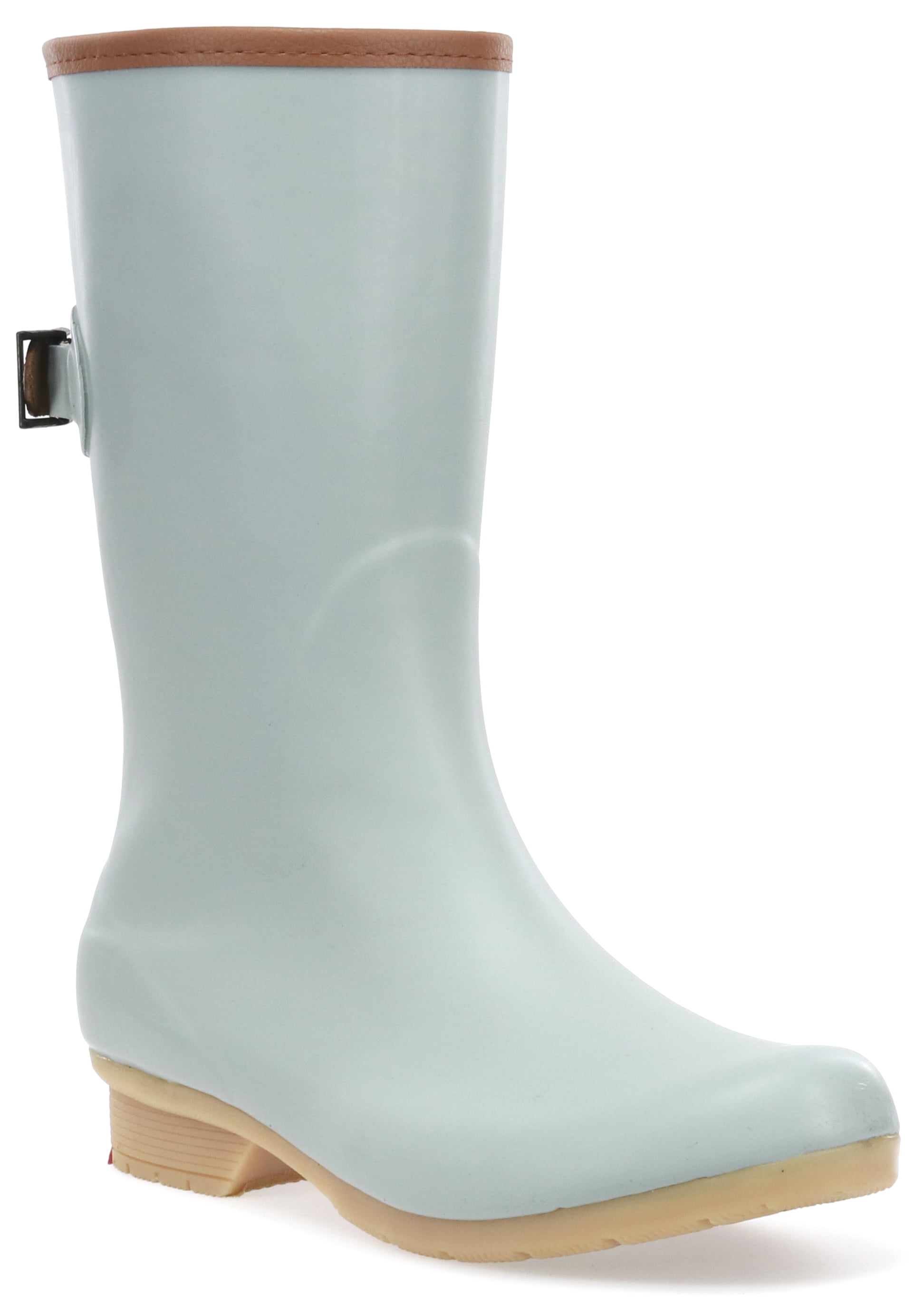 short lined rain boots