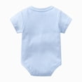 thumbnail image 4 of KPOPLK Baby Boy Striped One-piece Waffle Short Sleeve Button Bodysuit Summer Baby Collared Onsie Polo Shirt Clothes(0-3 Months,Light Blue), 4 of 9