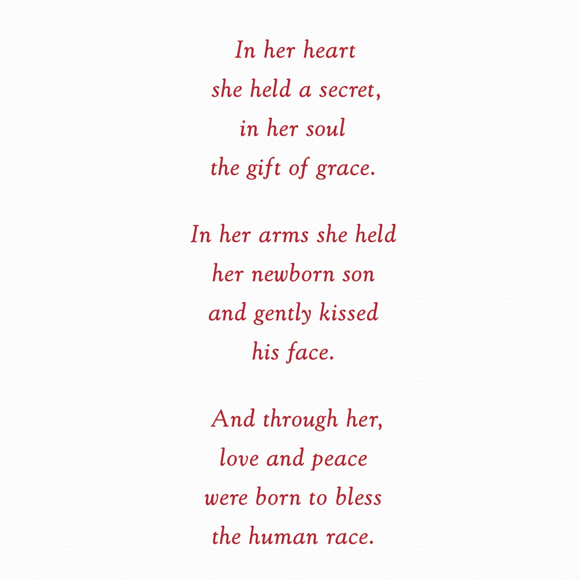 American Greetings Religious Christmas Card (The Gift of Grace)