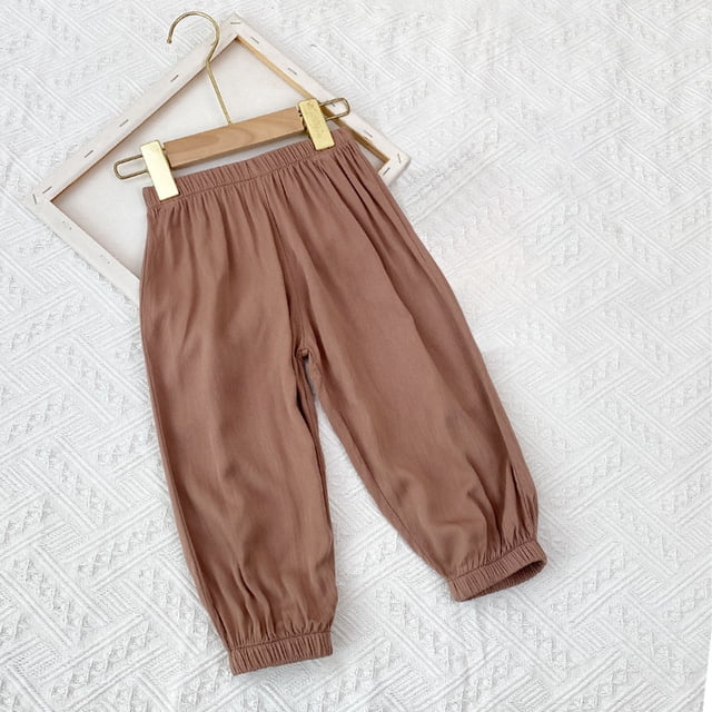 Pantalons pour Bébé Garçon, Robe d'Été Imprimée pour Filles et Garçons, Pantalons Longs en Denim Mignons