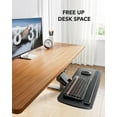 thumbnail image 3 of Under-desk keyboard tray, 360-degree adjustable ergonomic sliding keyboard and mouse tray, 3 of 4
