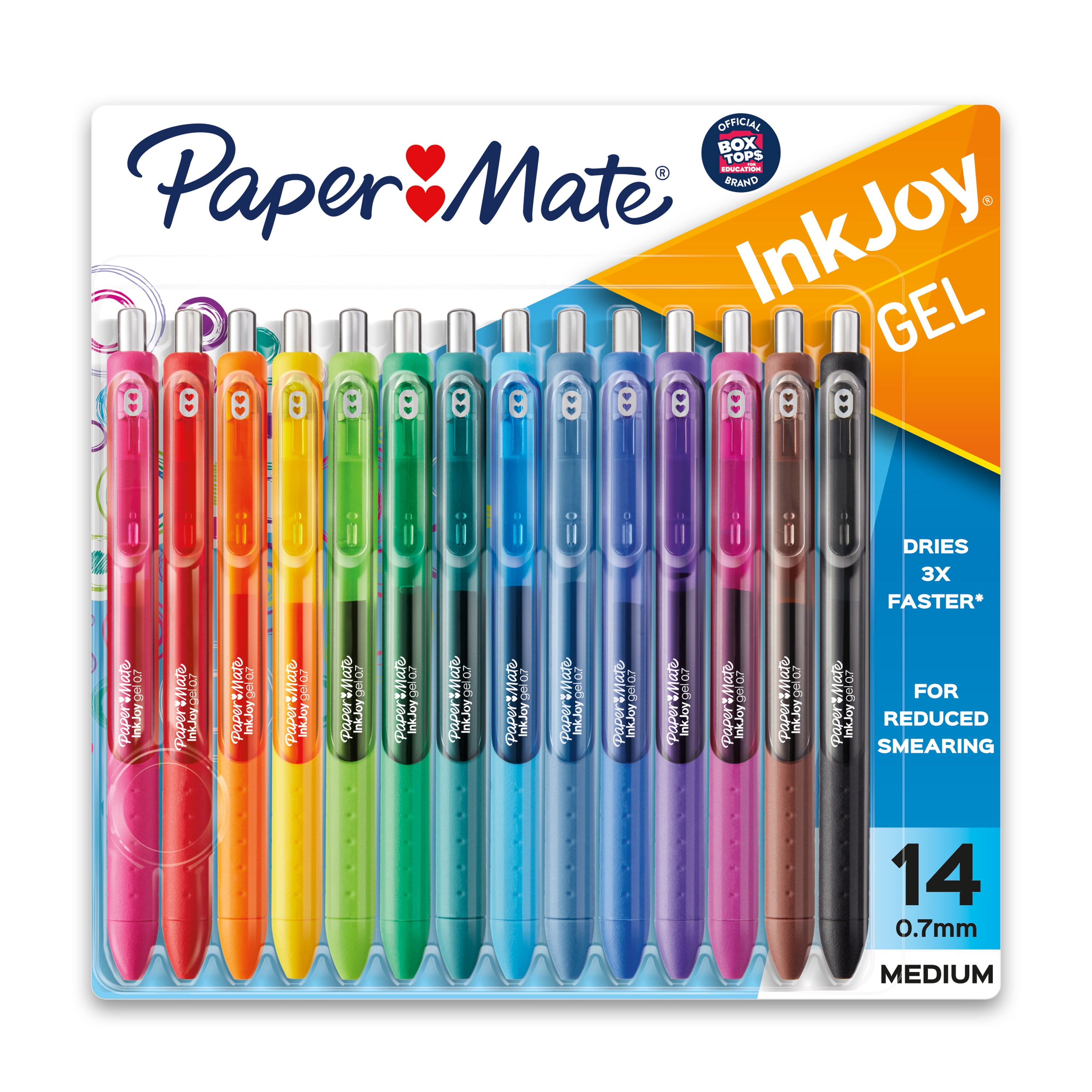 set di 14 punta ago Paper Mate 2016726 Inkjoy penna roller assortimento di colori 