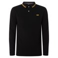 thumbnail image 5 of Superdry Vintage Tipped Longsleeved Polo Shirt, Black, 5 of 5