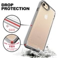 thumbnail image 4 of PeakDrop Compatible with iPhone SE 2020 Case/iPhone 7/iPhone 8 Case, Clear Full Body Heavy Duty Protective Case Full Body Transparent Cover (2X Glass Screen Protector Included) - X Gray, 4 of 6