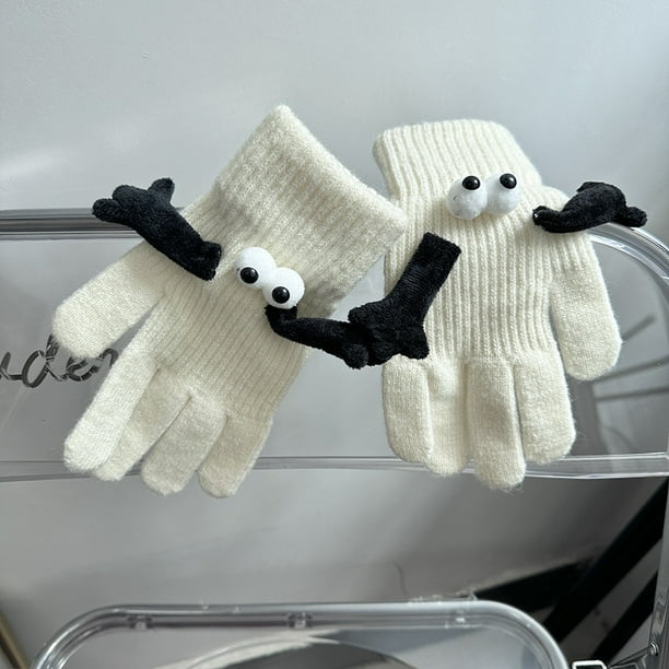 pstuiky Guantes de moda para dedos cómodos guantes de invierno suaves y cálidos transpirables y unisex para adultos.