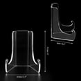 thumbnail image 2 of JuxYes 6 Pack Clear Display Stand Easel, Acrylic Plate Stands Cards Display Easel Holder (Small), 2 of 7