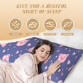 thumbnail image 3 of Naloa Cute Pig Super Soft 20x60 Body Pillow Case,Long Side Hidden Zipper（PILLOWS ARE NOT INCLUDED）, 3 of 6