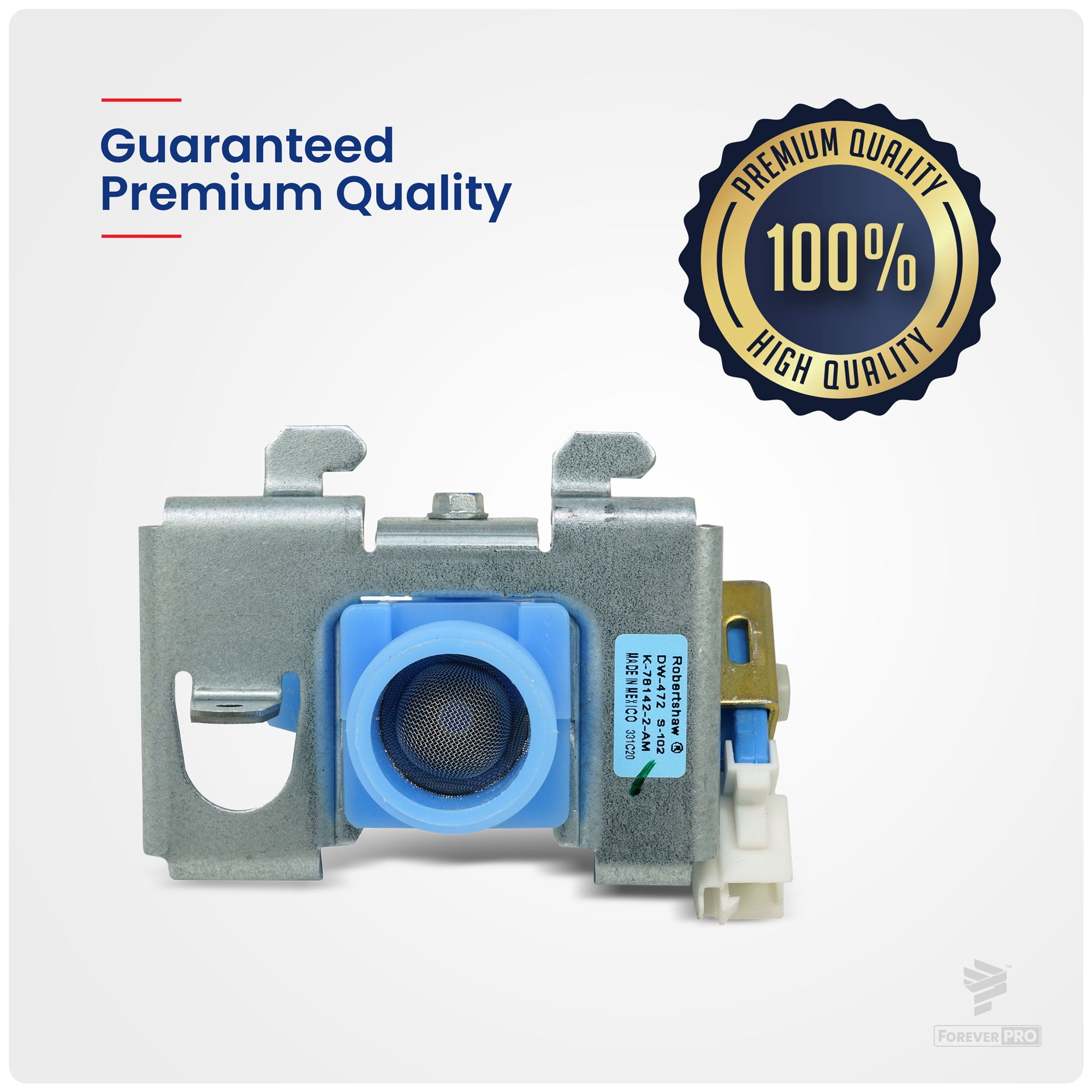 ForeverPRO W10648041 Valve Inlt for Whirlpool Dishwasher W10327250 W10195047 3015468 PS8768567