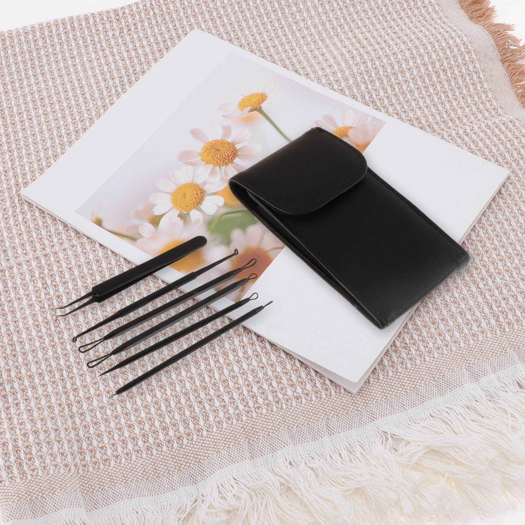 Unique Bargains Upgraded Version Pimple Extractor Tool Kit Silver Tone