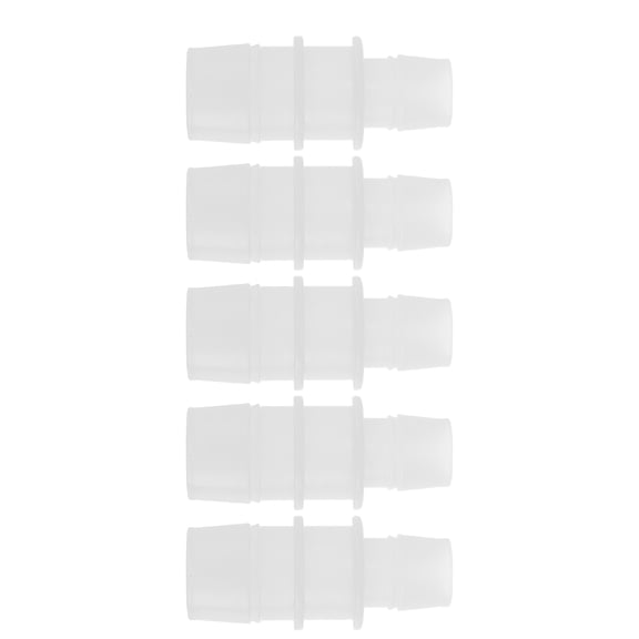 Unique Bargains Plastic Hose Barb Fitting 9/16" to 3/4" Hose ID Connectors Aquarium Plastic White 5 Pcs