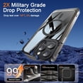 thumbnail image 5 of Magnetic Phone Case  for iPhone 13 Pro Max 6.7 inches with Yellowing Resistant & -Grade Protection [Compatible with Mag-Safe] for Men Wowen，Black, 5 of 14