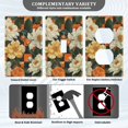 thumbnail image 3 of Yayeee Duplex Wall Plate 1-Gang 4.5"x2.7" Home Receptacle Light Switch Decorative Outlet Cover, Bright Floral, 3 of 7