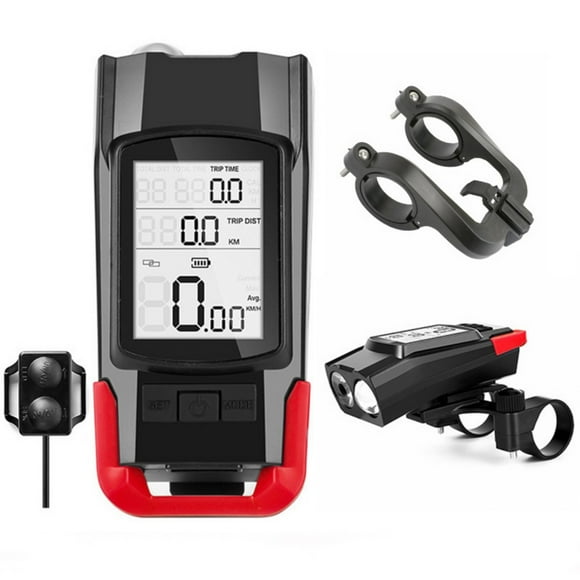 Dvkptbk Bracket Base Bike Light Wireless Yardstick, Horn, Headlight Three in One Cycling Flashlight Mountain Bike Horn Light Bicycle Lights Bicycle Accessories