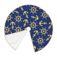 thumbnail image 2 of KLL Anchors and Nautical Christmas Tree Skirt 48" ,Party Decorations Farmhouse for Christmas Decorations Holiday Party, 2 of 6