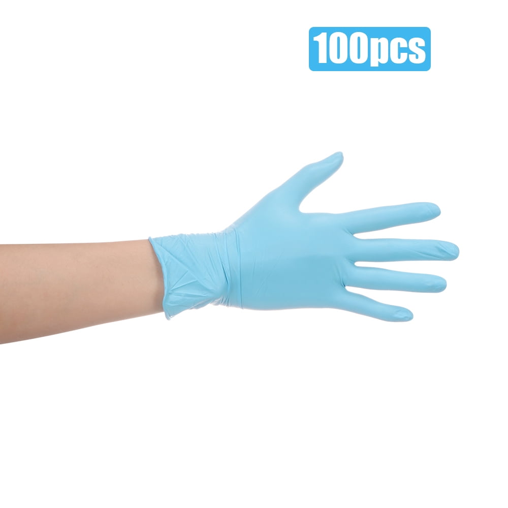 Onever Disposable Gloves Blue Surgical Thick Nitrile Rubber Latex Non