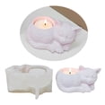 thumbnail image 2 of AOOOWER Candle Holder Castings Molds Sleeping Cats Candlesticks Silicone Molds, 2 of 8