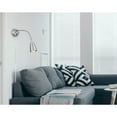 thumbnail image 5 of Cal Lighting Gooseneck Metal Wall Reading Lamp in Brushed Steel Silver, 5 of 5