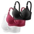 thumbnail image 2 of Lixiuxyad Elegant Bow Breathable Full Coverage Underwire Bra For Comfortable Support Everyday T Shirt Lingerie,Bras for Women Gray 36, 2 of 5