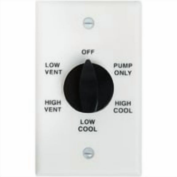 Dial Two-Speed Six-Position Plastic Rotary Switch 7110