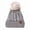 Grey, variant on CC Quilted Pom Beanie
