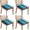 Blue And Grey-4, variant on Blue and Grey Abstract Art Artwork Seat Covers for Dining Room Chairs Set Of 4,Stretch Printed Washable Chair Seat Cover with Elastic Ties and Button,Removable Waterproof Couch Cushion Covers