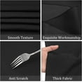 thumbnail image 3 of Nrdde 8 Pack Premium Round Tablecloth 90 Inch Round Table Covers Bulk Washable Polyester Fabric Round Table Clothes for Wedding Party Reception Banquet Buffet Restaurant (Black, 90 Inch), 3 of 5