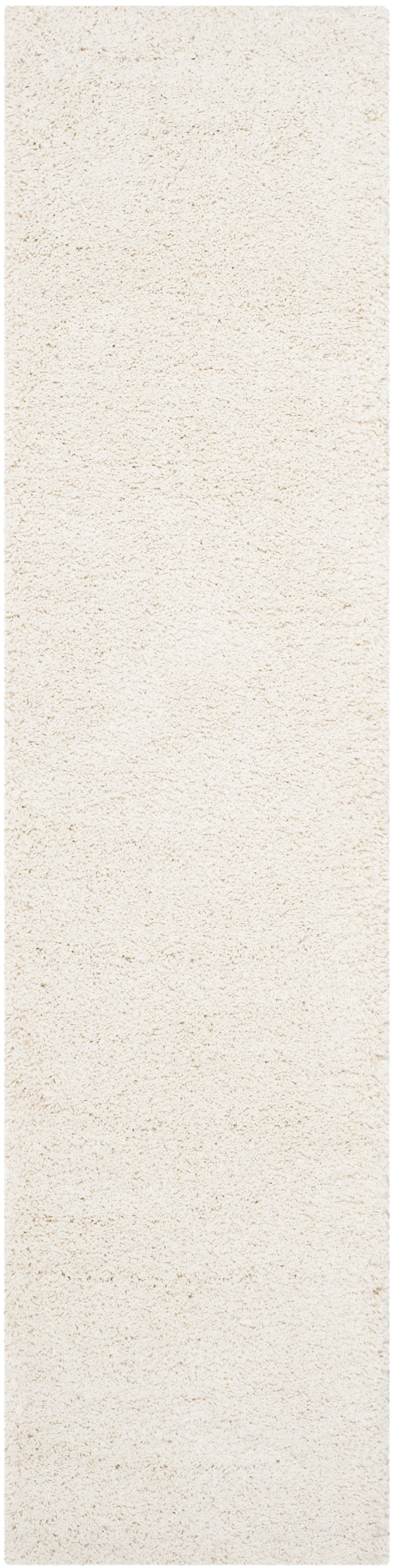 SAFAVIEH Milan Harlow Solid Plush Shag Runner Rug, Ivory, 2' x 12' - Modern Design, Ivory, Non-Shedding & Easy Cleaning, Ultra Plush Thick Pile, Ideal for Living Room, Bedroom, Entryway