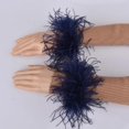 thumbnail image 2 of Accesorios de decoración de muñeca de plumas para mujer - Blanco, 2 of 5