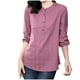 thumbnail image 5 of Vestidos Casuales Para Mujer, Blusas De Mujer De Moda Camisa suelta de lino y algodón para mujer, 5 of 9
