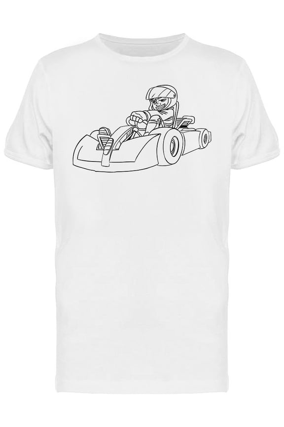 Young Boy Racer Design T-Shirt Men -Image by Shutterstock, Male x-Large