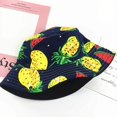 thumbnail image 4 of Chapeau Bob Imprimé Fruits Motif Banane Chapeaux de Pêcheur Été Réversible Casquette Pliable, 4 of 5
