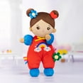 thumbnail image 6 of OUOZZZ Soft Baby Plush Rag Latino Doll for Toddlers, 10 in PP Cotton Brown Rainbow, 6 of 6