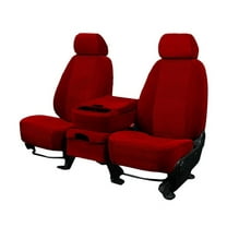 CalTrend Front Buckets O.E. Velour Seat Covers for 2007-2011 Toyota Camry - TY395-02RS Red Monarch Insert with Classic Trim