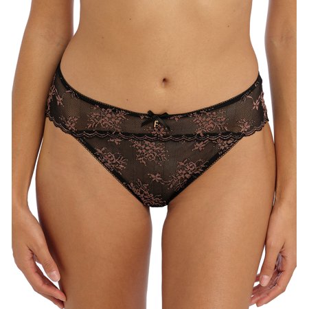 Freya Offbeat Decadence Lace Panty Brief (402550),Medium,Black