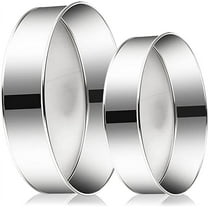 2 Pack Flour Sifter for Baking,Stainless Steel Fine Mesh Strainers,60 Mesh Round Sifter Steel for Baking Cake Bread (8-Inch and 10-Inch)