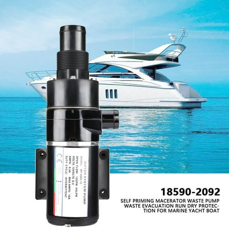 Waste Pump Hilitand Self Priming Macerator Waste Pump Waste Evacuation Run Dry Protection for Marine Yacht Boat, Macerator Pump, (Best Macerator Pump For Boat)