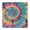 Colorful Rainbow Tie-1, variant on Colorful Rainbow Tie Dye Spiral Pattern Square Fitted Tablecloth with Elastic Edge,Square Table Cover,Washable Elastic Table Cover for Home Kitchen Party Decor 34"x34"