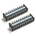 thumbnail image 3 of Din Rail Terminal Strip,2pcs Screw Terminal Strip Terminal Block Strip Terminal Wire Barrier Block World-Class Design, 3 of 14