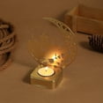 thumbnail image 6 of Lunxisen 2 Pcs Ramadan Candle Crescent Shape Centerpiece Eid Mubarak Holiday Decor Tabletop, 6 of 8