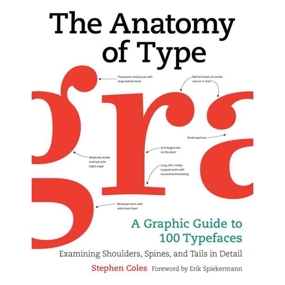 The Anatomy of Type: A Graphic Guide to 100 Typefaces, (Hardcover)