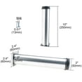 thumbnail image 2 of 10 Inch Furniture Legs Stainless Steel Feet Sofa Cabinet Shelves Leg Replacement Adjustable Height 2pcs, 2 of 7
